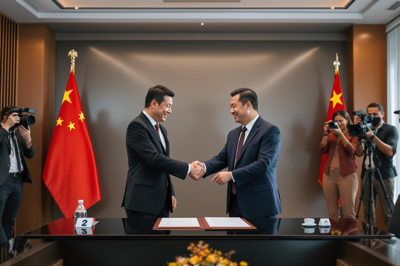 月亮影视与四大影视公司达成战略合作，共建内容生态新闻配图